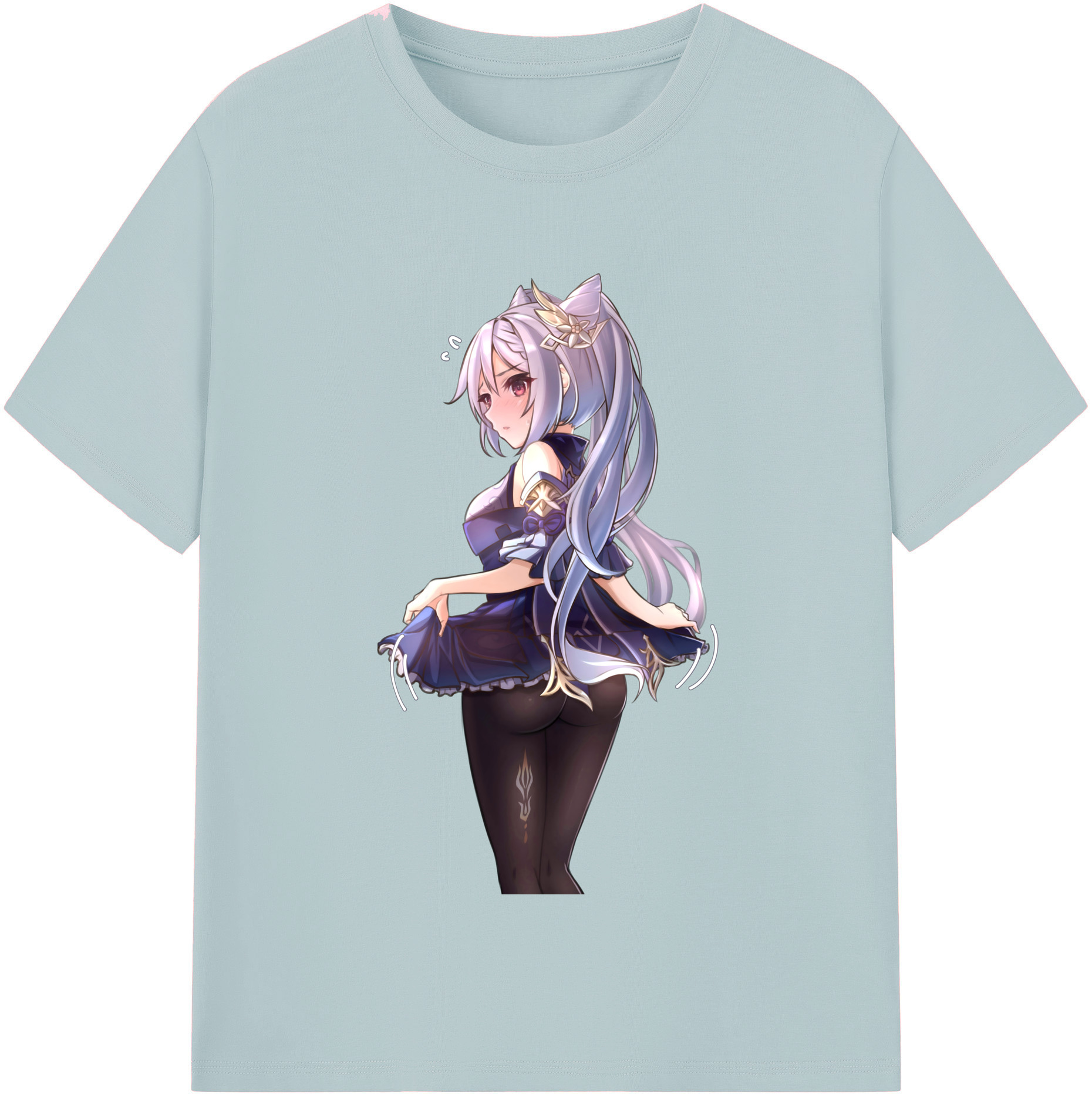 げんし神 刻晴 こくせい genshin Kokusei 綿100％半袖Tシャツ（フロントプリント）